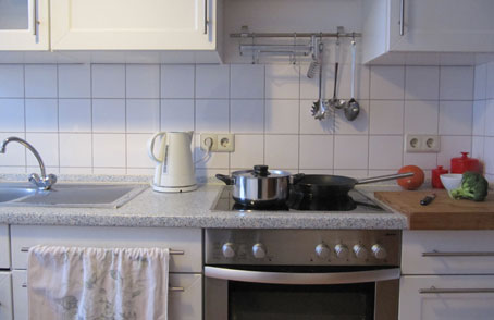 Küche mit Ceranherd